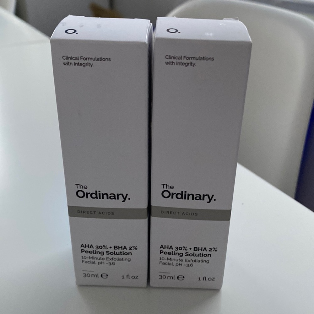The Ordinary AHA 30% + BHA 2% peeling solution bundle (lot of 2 items)